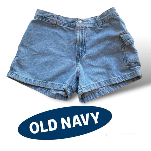 Denim Jean Shorts Cargo pocket Old Navy Size 4 - Picture 1 of 7